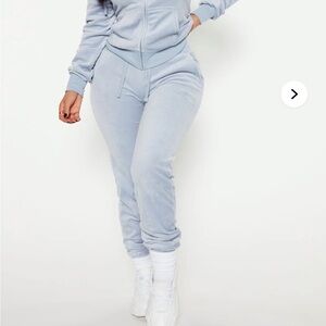Fashion Nova Soft Blue Joggers